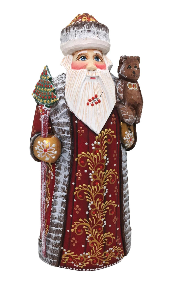 Traditional russian carved Santa figurine