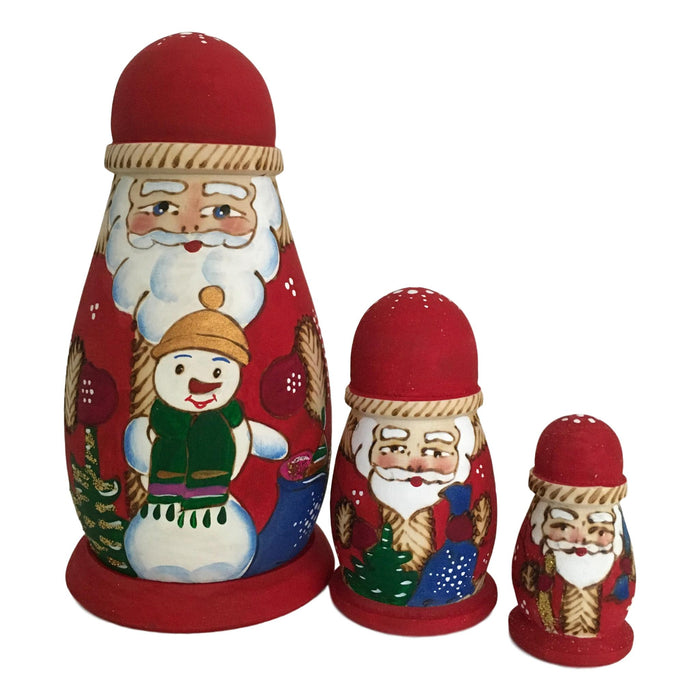 Russian nesting Santa
