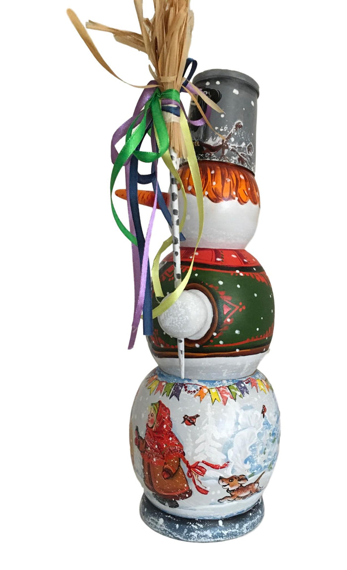 Snowman Russian doll box BuyRussianGifts Store