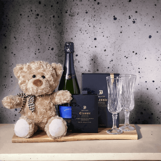 Sparkling Wine & Chocolate Gift Board from Monthly Sommelier USA - Wine Gift Basket - USA Delivery