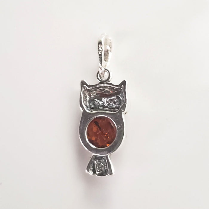 silver owl neclace