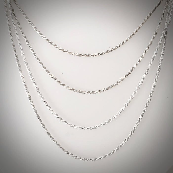 sterling silver rope chain
