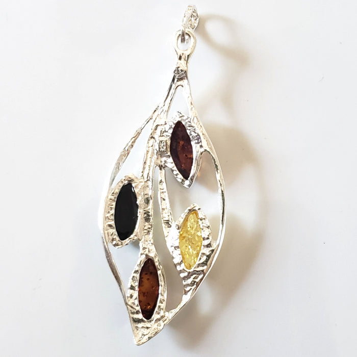 925 siver leaf necklace