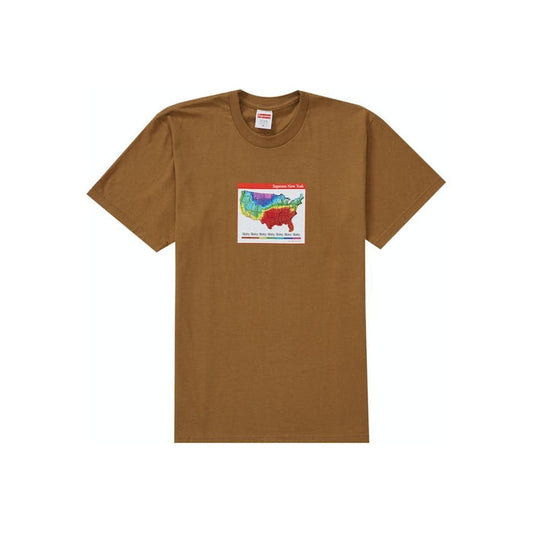 Supreme Weather Tee in Brown (FW23) showcasing its durable and stylish design