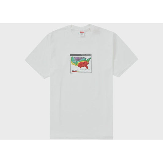Supreme Weather Tee in White from FW23 Collection, perfect for all seasons