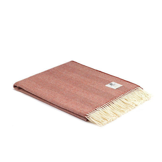 Tabasco Herringbone Merino Lambswool Blanket Boston General Store