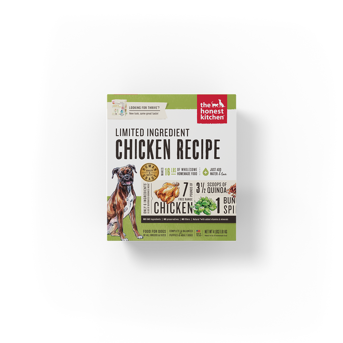 The Honest Kitchen Limited Ingredient Chicken Recipe Dehydrated Dog Food
