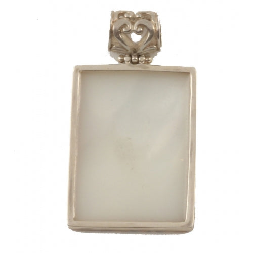 The Kiss Hand Painted Rectangle Pendant inspired Klimt