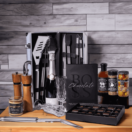 It is important to mix things up now and then, so give the gift of variety for the grill chef in your life with The Supreme BBQ Gift Basket with Sparkling Wine.