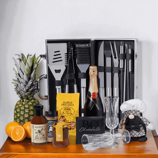 There are few things better than firing up the grill and crafting a wonderful meal. We have made that easier to do from near or far with The Supremely Enjoyable Sparkling Wine & Grill Gift that makes a wonderful gift no matter the time of year or occasion.
