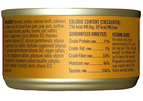 Tiki Cat Grill Mackerel & Sardines Recipe in Calamari Consommé Canned Cat Food