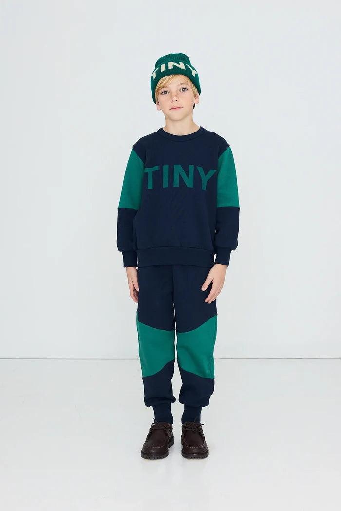 Tiny Color Block Sweatpant Navy