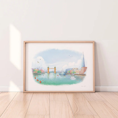 Mike Green View From London Bridge A3 Print