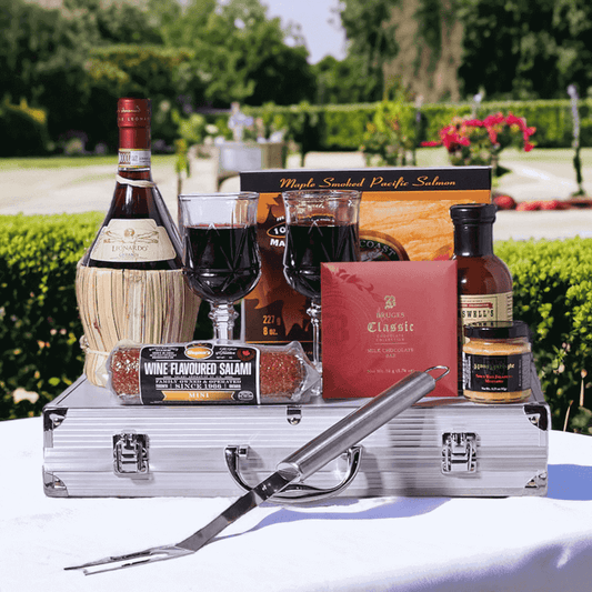 Tuscan Red Wine & Grilling Gift from Monthly Sommelier USA - Wine Gift Basket - USA Delivery