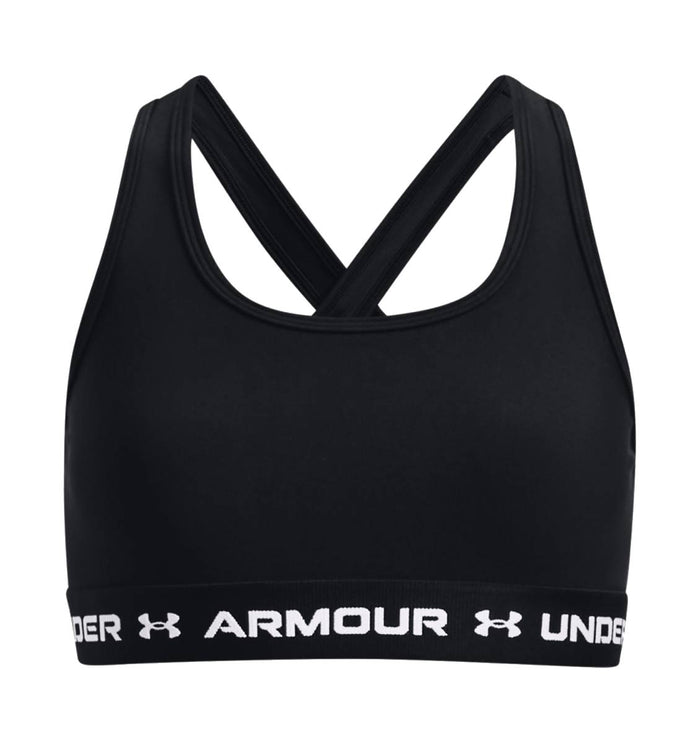 Under Armour Girls' Crossback Sports Bra|1369971-001-S,1369971-001-YM,1369971-001-YL,1369971-001-YXL