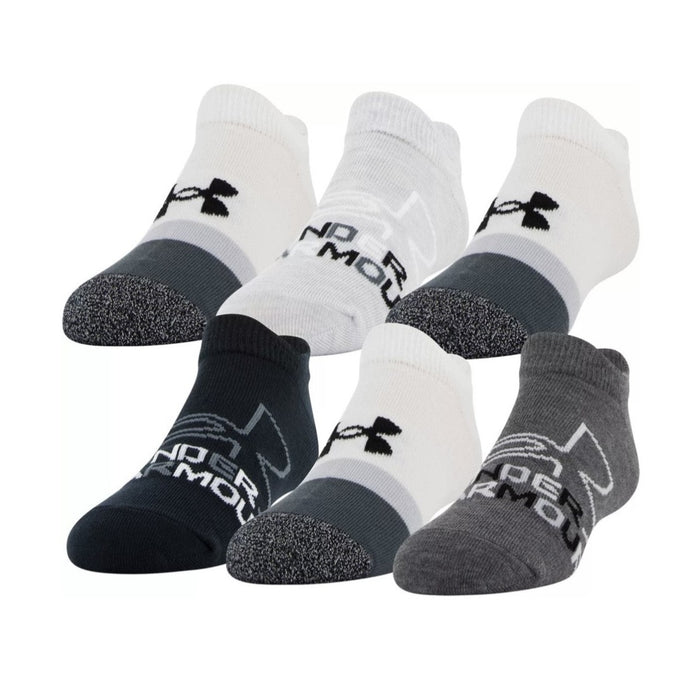 Under Armour Girls' Essential No Show - 6 Pack|1332984-012