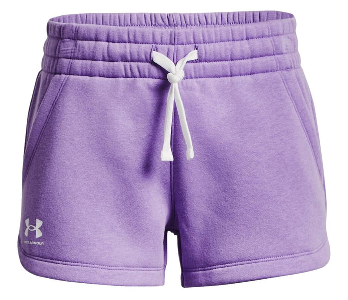 Under Armour Girls' Rival Fleece Shorts|1369918560-YS
