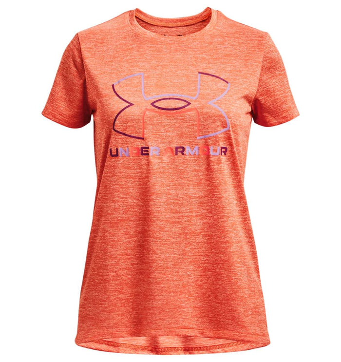 Under Armour Girls' Tech™ Big Logo Twist Short Sleeve|1366083848YS,1366083848YM,1366083848YL,1366083848YXL