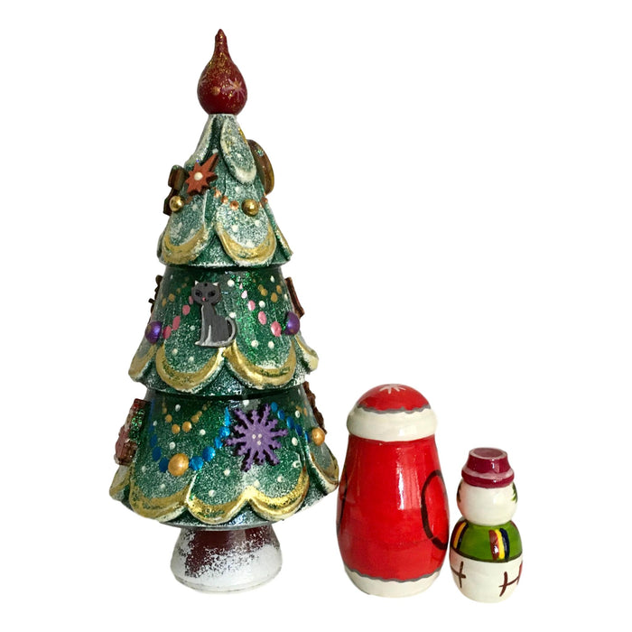 Unique christmas nesting doll