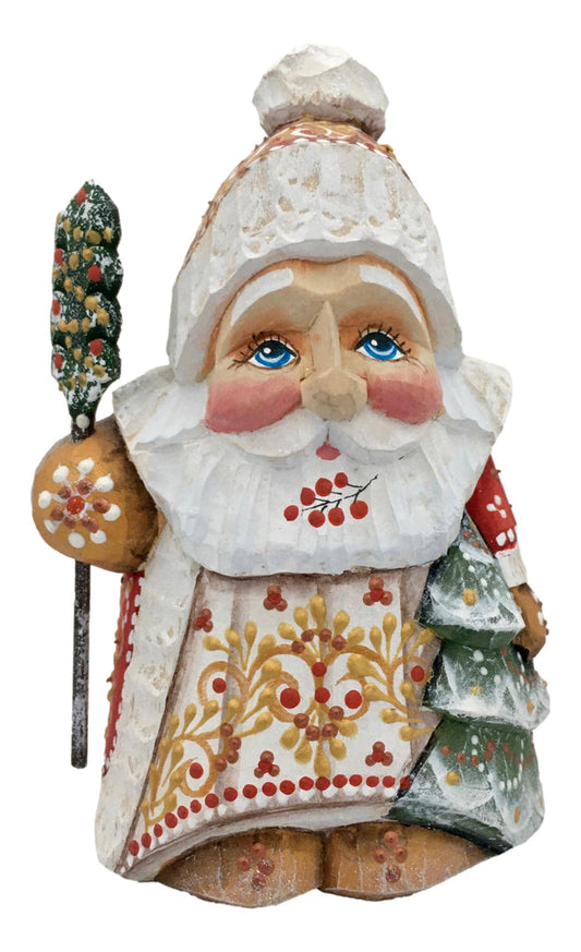 Small Santa wooden figurine