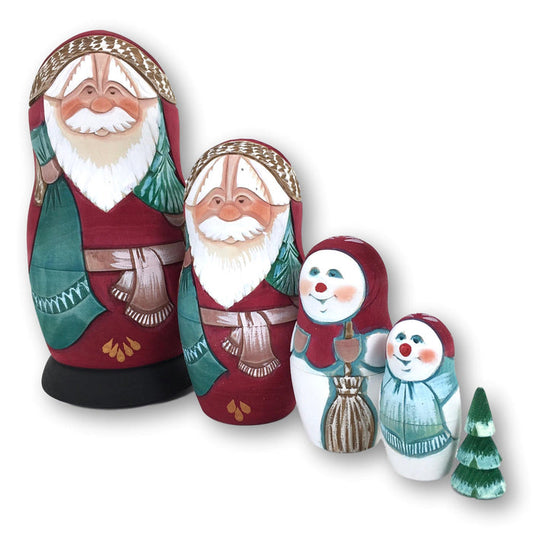 Santa Russian nesting dolls