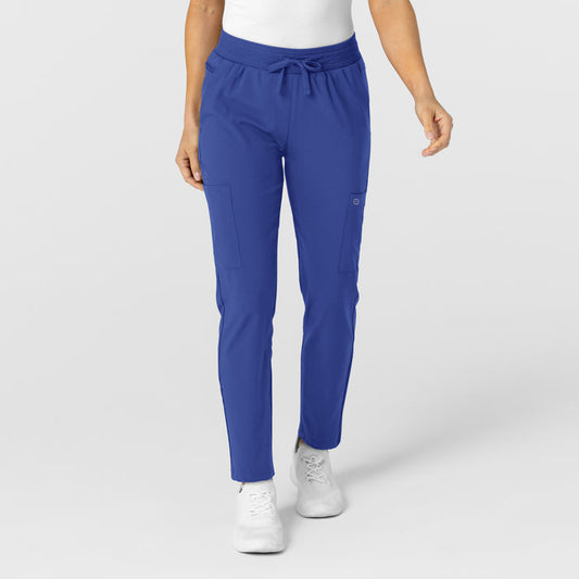 W123 Women's Flex-n-Reach Track Scrub Pant Galaxy Blue