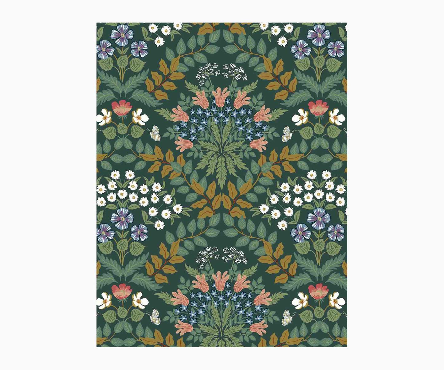 Bramble Wallpaper Sample - Emerald