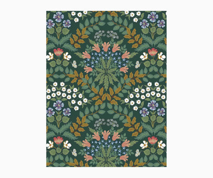 Bramble Wallpaper Sample - Emerald