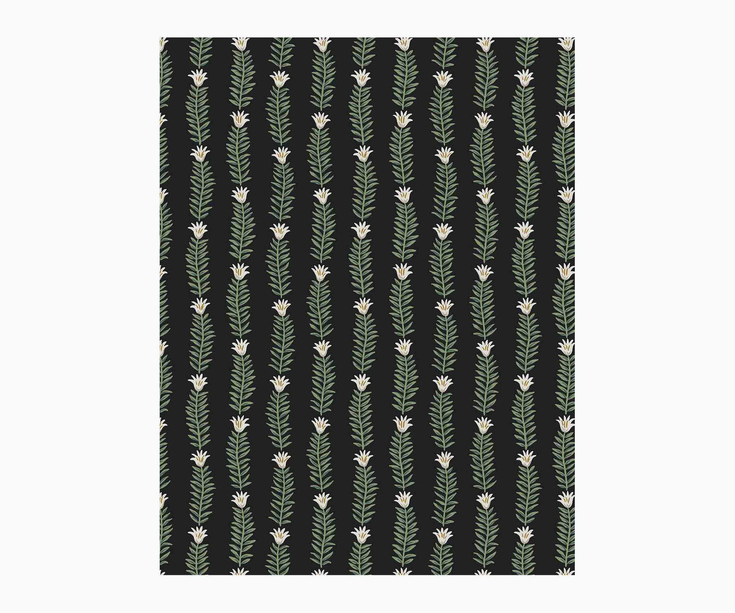Eden Wallpaper Sample - Black