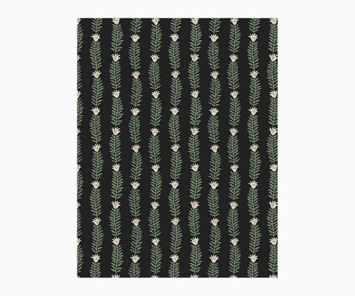 Eden Wallpaper Sample - Black