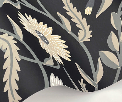 Aster Wallpaper Sample - Black