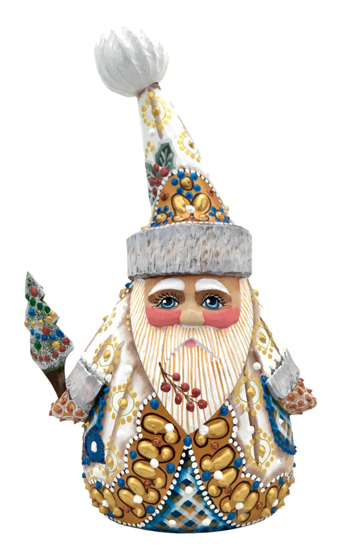 Santa Wooden Figurine BuyRussianGifts Store